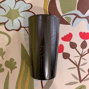 Starbucks Black Geometric Ceramic Hot Cup